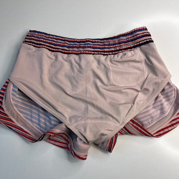 Lululemon Athletica Make A Move Shorts Twisted Dune Striped Pink Alarming Size 4 - Picture 13 of 16